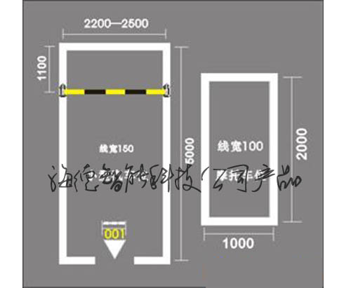 青島停車(chē)位劃線